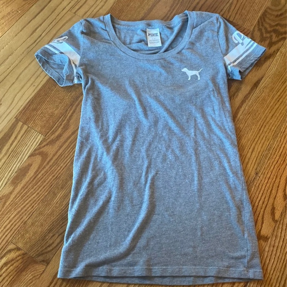 Grey pink shirt